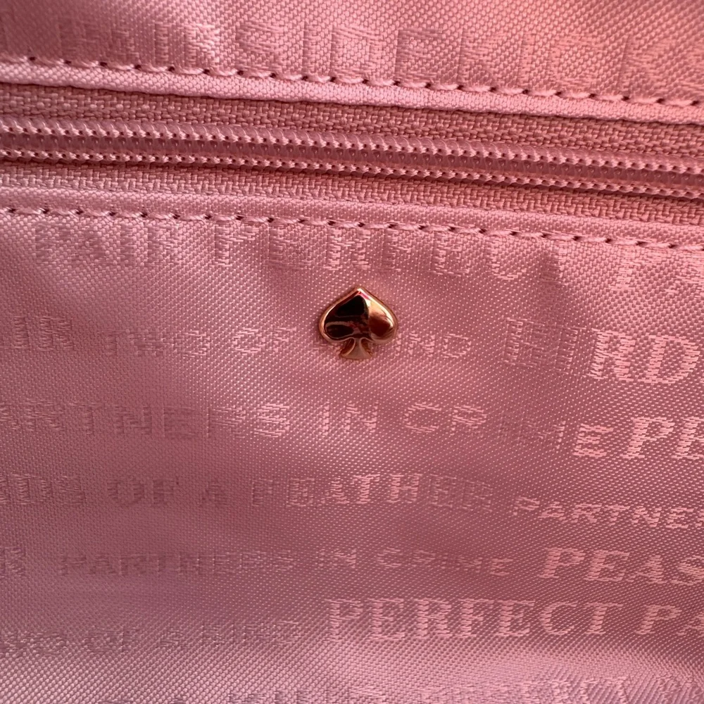 Kate Spade Bridal Tote Storybook Lining with Kate Spade Pink Dust Bag - Picture 7 of 11